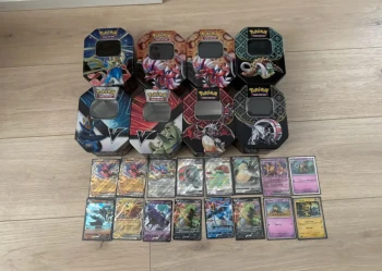 Lot Pokémon pokébox vides et cartes promotionnelles