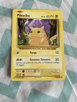 Carte à vendre pikachu