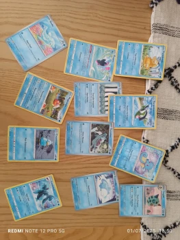26 carte pokémon de type eau