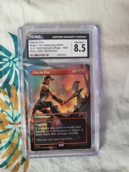 City on fire CGC 8.5 SLD: D&D Karlach's Rage Foil