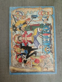ONE PIECE - Straw Hat Pirates Map - Impression sur bois 20x29.5cm