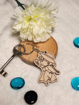 Porte-clés Sophie et Calcifer « le château ambulant »