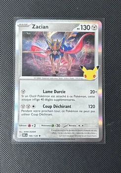Carte Pokémon - Zacian 106/128 - Holo - 30ème Anniversaire