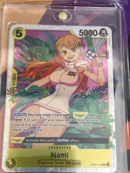 🃏 Nami (OP08-106) – SR Alt Art  Anglais🃏