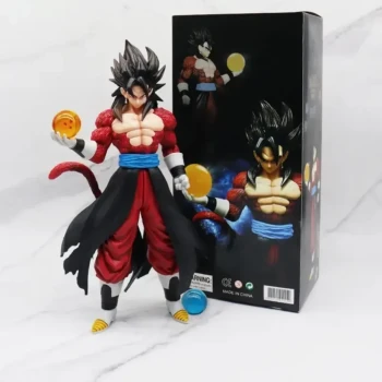 figurine Dragon Ball GT Goku 30 cm Super saiyan 4 neuf sous emballage et avec sa boîte
