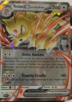 Persian ex Team Rocket SVP FR 218 ⭐ – Carte Pokémon Promo – État Mint