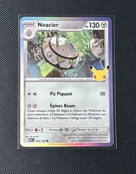 Carte Pokémon - Noacier 104/128 - Holo - 30ème Anniversaire