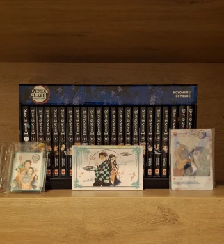 Manga lot Demon Slayer avec coffret du tome 1 au 21 + Le guide du vent + Spin Off
