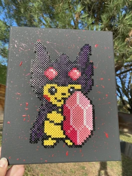 Tableau Pokémon Pikachu Tenefix fait main