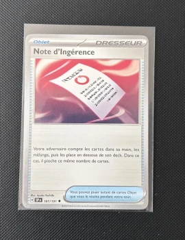 Carte Pokémon - Note d’Ingérence 181/191 - Étincelle Déferlante