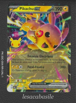 Pikachu ex 054/128 RR - ME5.5 - 30e Anniversaire (2026)