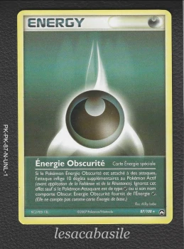 Energie Obscurité 87/108 rare - FR - Ex Gardiens du Pouvoir (2008)