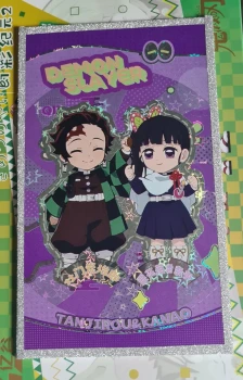 Carte QR chibi Tanjiro & Kanao (provenance : Display Yigu)