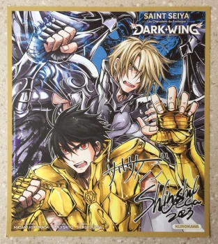 Goodies Manga Saint Seiya Dark Wing Shikishi Dédicace Collection Kurokawa