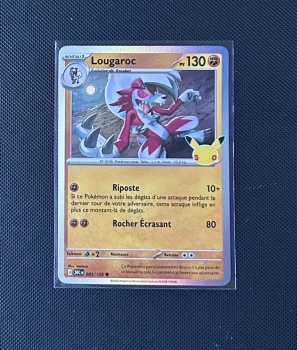 Carte Pokémon - Lougaroc 85/128 - Holo - 30ème Anniversaire