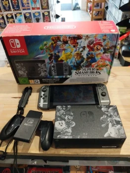 Nintendo Switch V1 – Édition Super Smash Bros Ultimate – En boîte – Parfaite