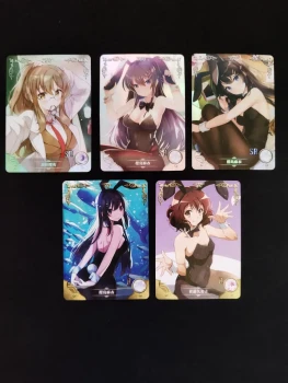 Lot 5 cartes Bunny Girl Senpai – Goddess Story (3 SR + 2 R)