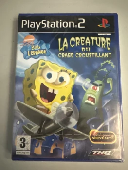 Jeu ps2 bob éponge la créature du crabe croustillant neuf blister