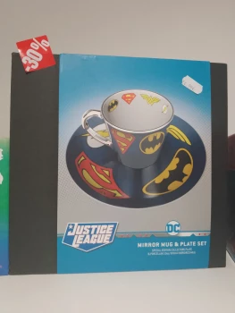Ensemble de Tasse et Assiette Dc Comics - Justice League