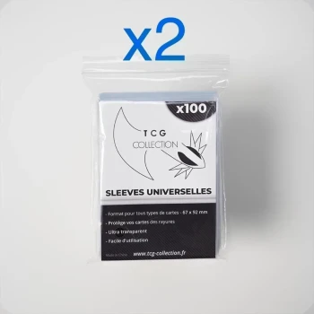 2x Paquets de 100 sleeves pour cartes Pokémon - TCG-COLLECTION - Neuf