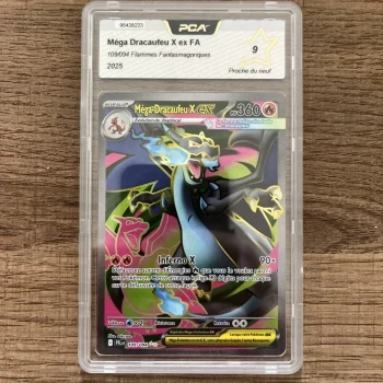 Carte Pokémon Gradée Méga Dracaufeu 109/094 FR 🇫🇷 ME02 PCA 9
