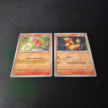 Carte Pokemon : Famille Magmar - Destinées de Paldea