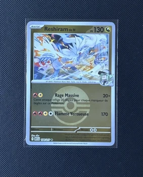 Carte Pokémon - Reshiram de N 154/217 - Pokéball - Héros Transcendants