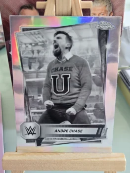 Topps Chrome WWE 2025 Andre Chase Refractor Sepia #32