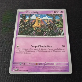 Carte Pokémon : Girafarig - Mascarade Crépusculaire
