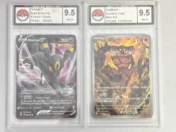 Cartes Pokémon Noctali V FR + Landorus AR JPN
