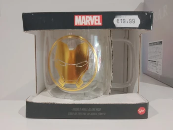 Double Wall Glass Mug - Marvel - Iron Man