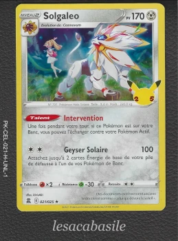 Solgaleo 021/025 Rare Holo - Célébrations (2021)