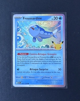 Carte Pokémon - Froussardine 22/128 - Holo - 30ème Anniversaire