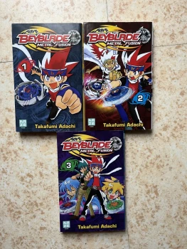 Vends lot de manga "Beyblade Metal Fusion" tome 1 à 3