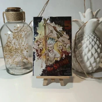 Manga dr stone tome 5 édition limitée métallisé
