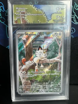 Carte Pokémon Miaouss AR 106/094 - MEO2 - CollectAura - Gradé 10