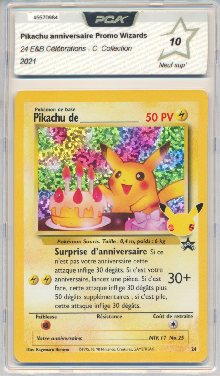 Pikachu Anniversaire