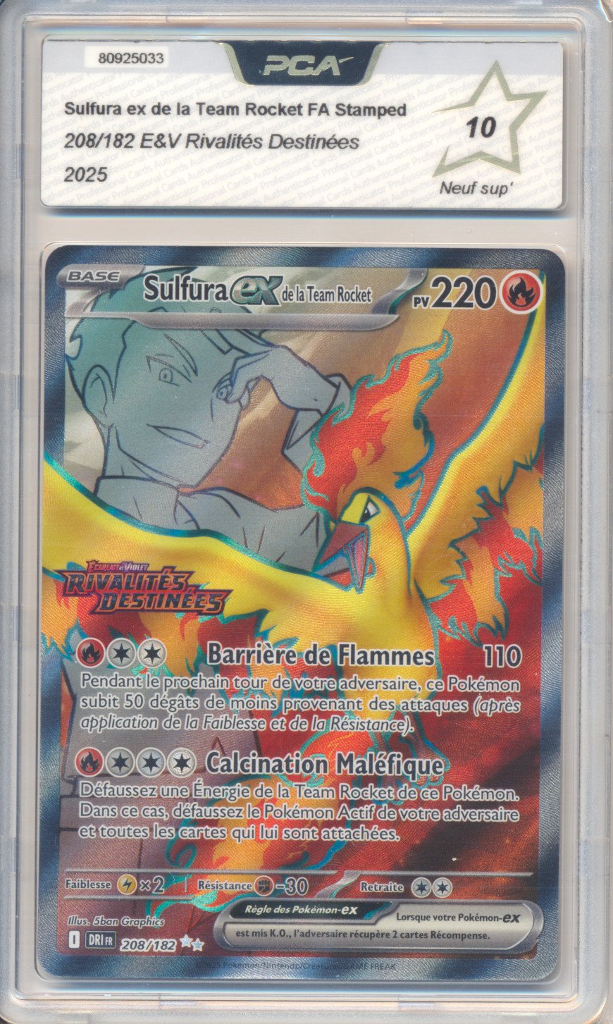 Sulfura ex de la Team Rocket Stamped