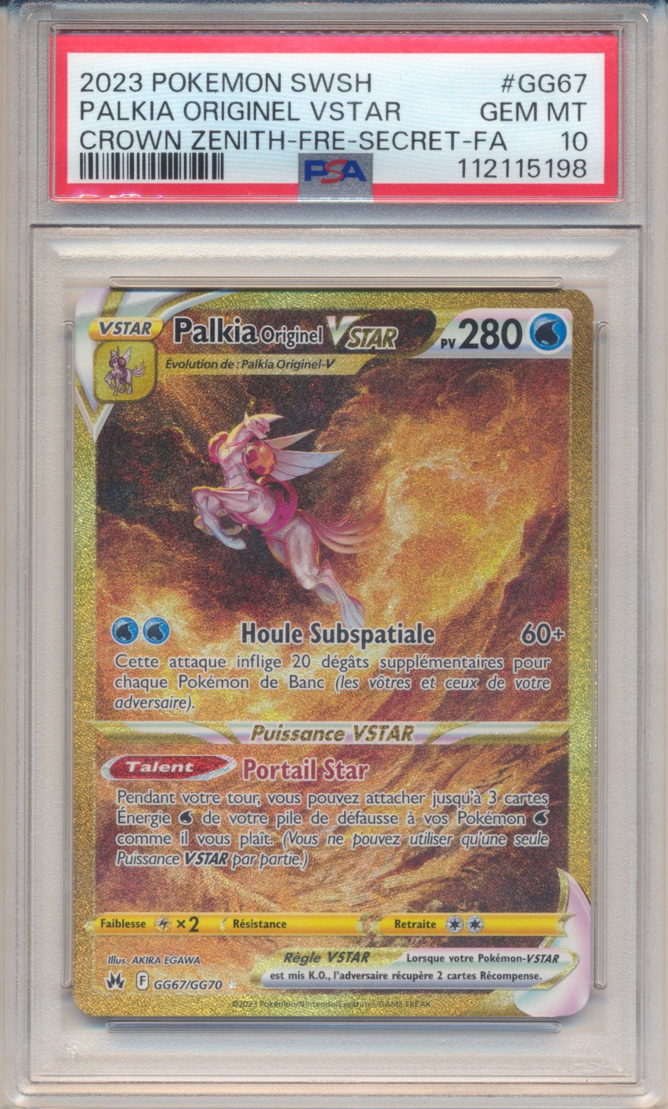 Palkia Originel VSTAR Gold